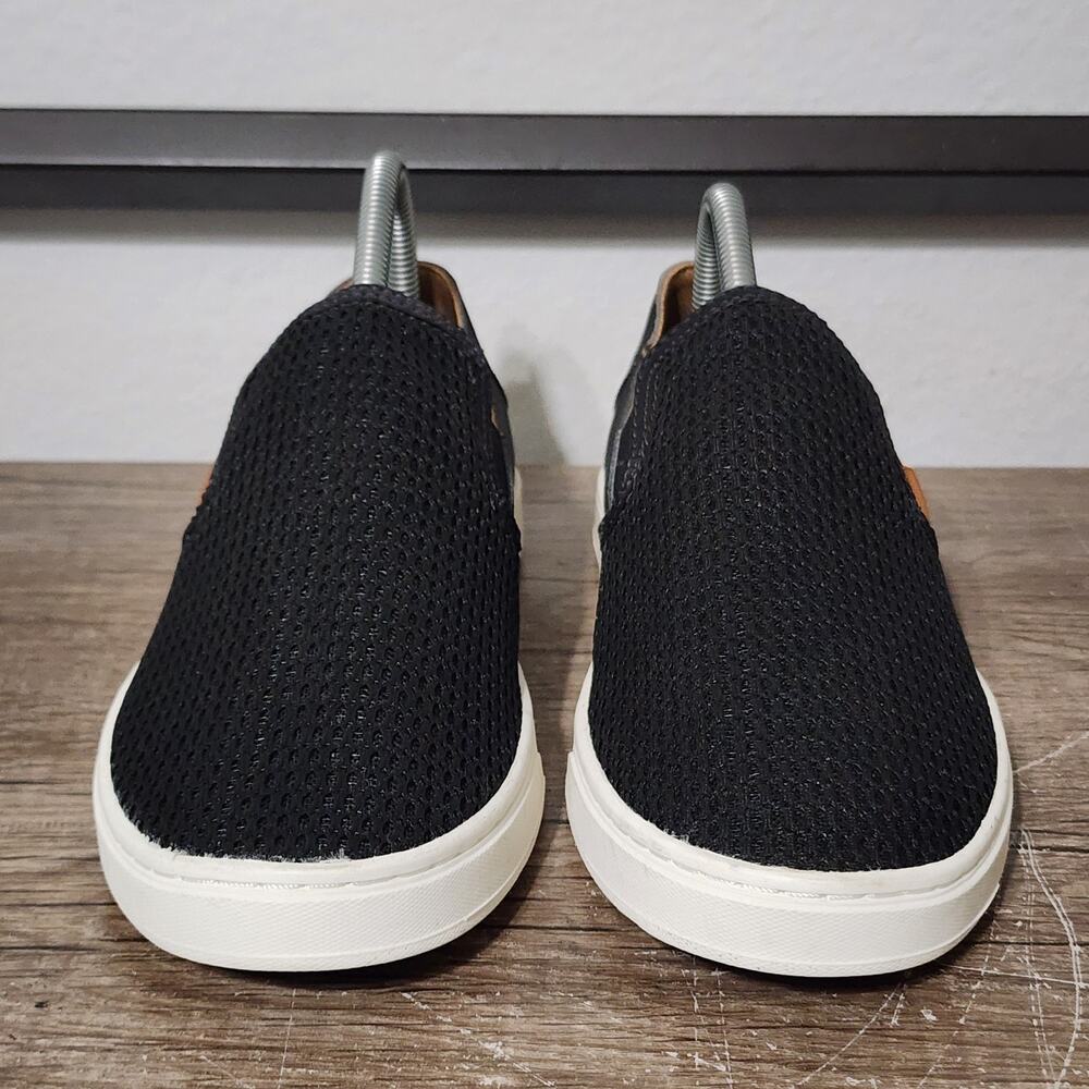 OluKai Pehuea Women's Casual Slip-On Comfort Shoes Sneakers Size 9 Black - Picture 2 of 9